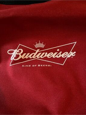 Budweiser Red and White cooler for beverages
